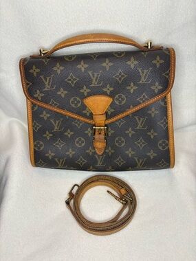 Louis Vuitton Beverly Satchel w original crossbody strap